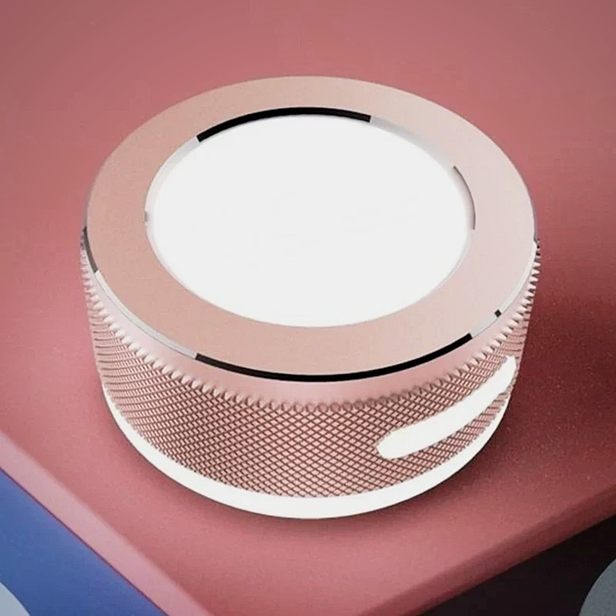 SONVEX Pulse Mini Surface Speaker in pink with glowing RGB light ring